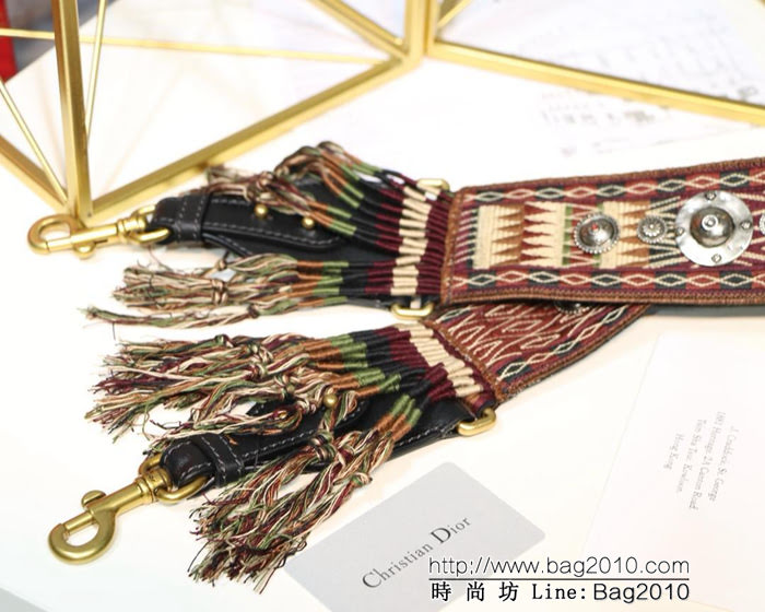 DIOR迪奧 復古流蘇肩帶 流蘇肩帶 復古銀色飾章  zdo1115